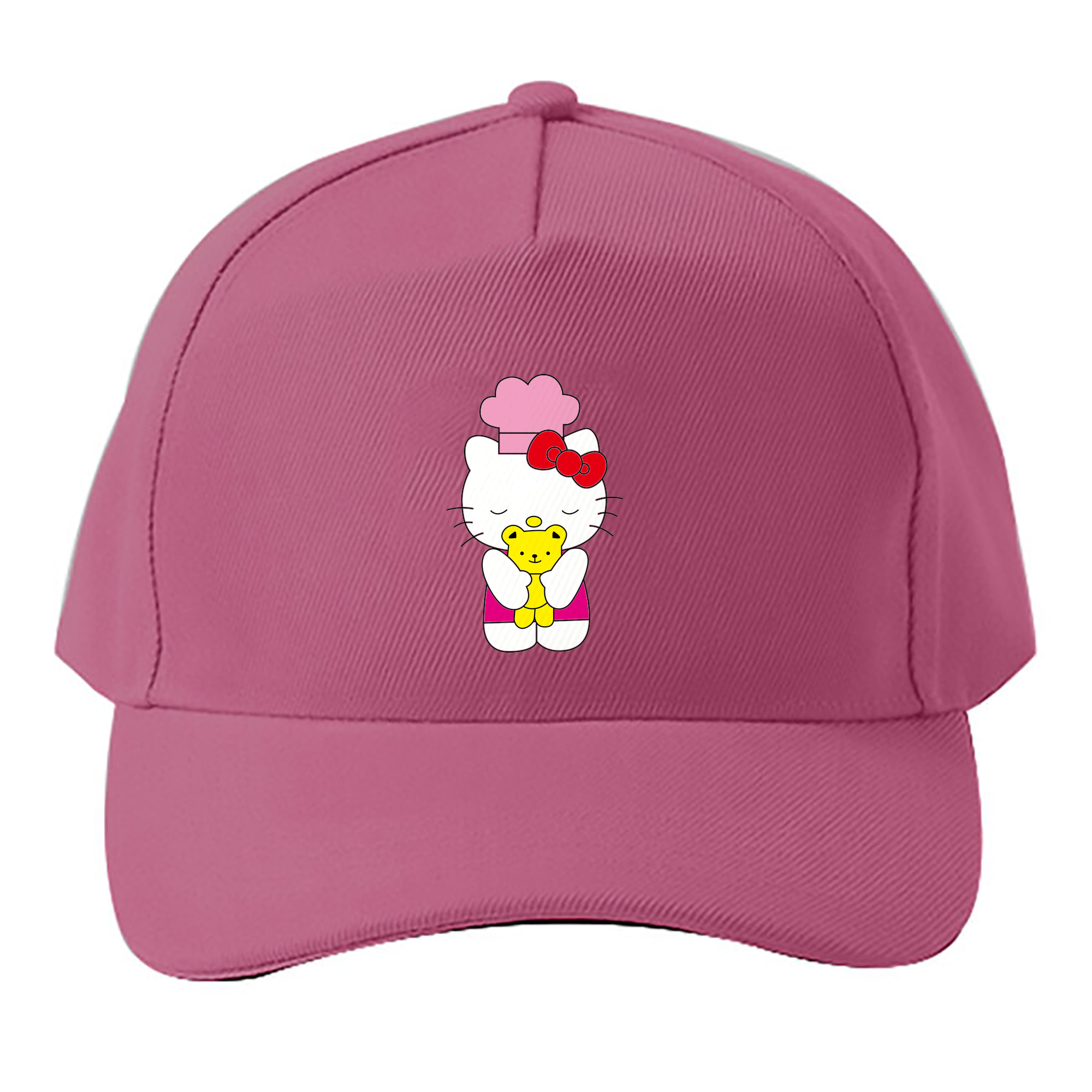 （画像用） Hello Kitty ハローキティ ベースボールキャップ 綿100％ 男女兼用 帽子 スポーツ